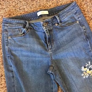 Embroidered J.Jill weekender Jean